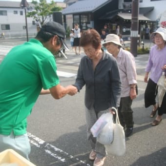 熱い一日が終わり・・・『えさし蔵まち市』