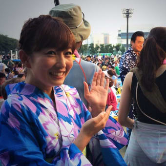 隅田川の花火大会でニアミスだったでつなぁ～　関西弁好きなのかなぁ～
