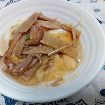 ホンマでっかの肉まんとじ丼を作ってみた