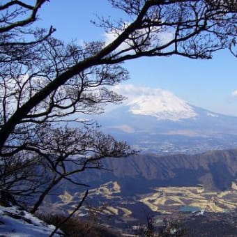箱根駒ケ岳より神山・冠岳へ登る　2月5日（その１）
