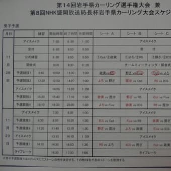 岩手県カーリング選手権予選