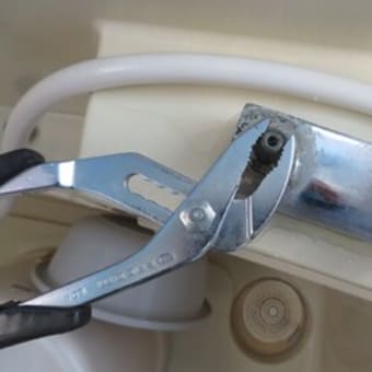 シャワーヘッドの　ポタポタ水漏れ修理