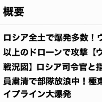 とらぷぅ💥情報7/6 ウ軍大空襲戦果検証中👍