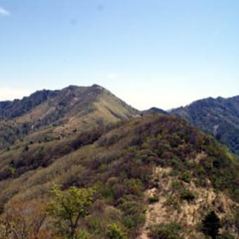 落合峠　烏帽子　寒峰　ピストントレッキング