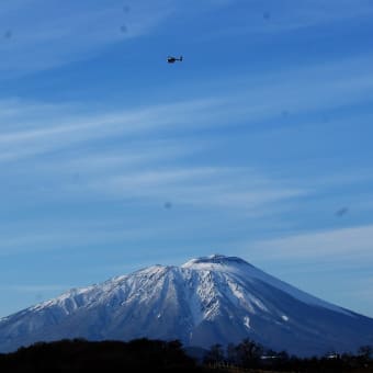 快晴の翌日は雪降り