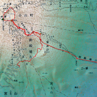 富士登山の計画図