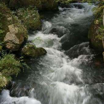 竜頭の滝の上流　日光
