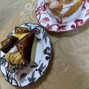 不二家のケーキでティータイム