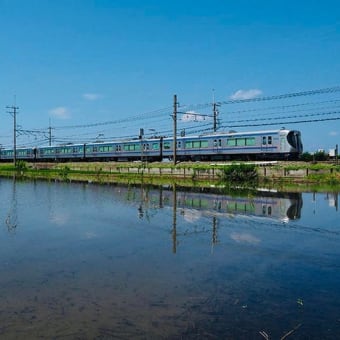 天神大牟田線の夏景を撮り、路線史の一端に触れる