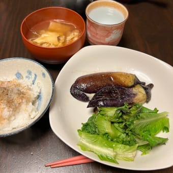 本日の朝ごはんと鯛めし