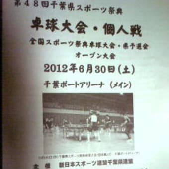 第４８回千葉県スポーツ祭典卓球大会（個人戦）