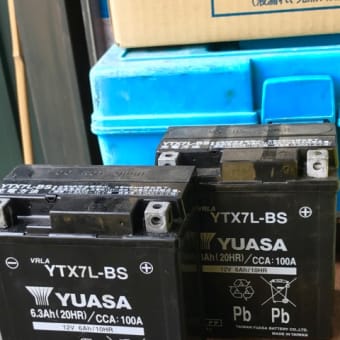 650RS W3 台湾ユアサのバッテリーに交換する。