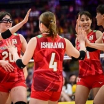 ネーションズリーグ女子22日日本がブラジルに勝ちました！
