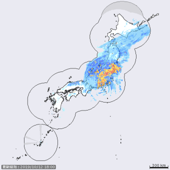 台風19号、関東東北甲信に記録的大雨　他にもこんな特徴が！県内では台風西側に入ってから中西部中心に暴風吹き荒れる。