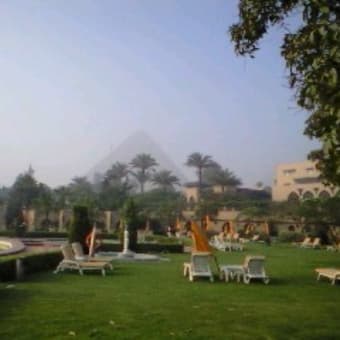 エジプト旅行記ギザホテルからのピラミッド