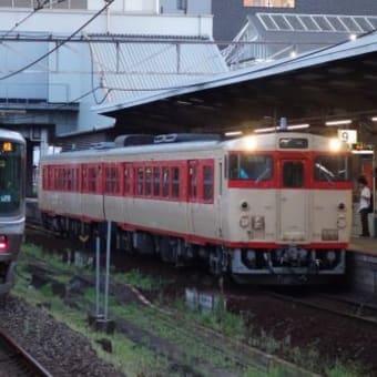 岡山の列車（キハ47国鉄急行色ノスタルジー編成）