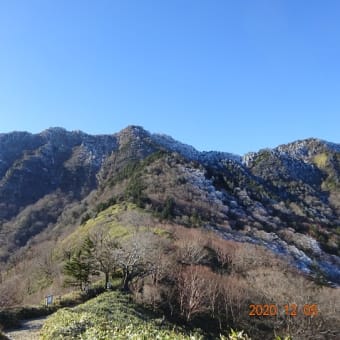 初冬の石鎚山～瓶ヶ森１周ハイキング（２０２０年１２月）