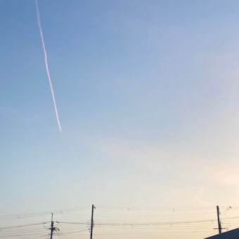 初夏の夕空