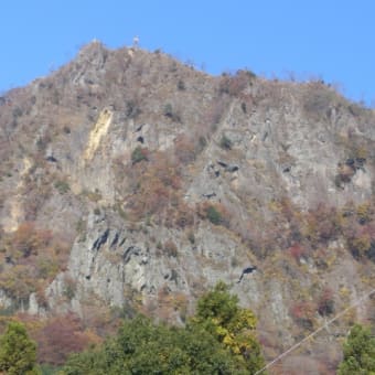 大子町・古分屋敷（こぶやしき）から見た男体山。