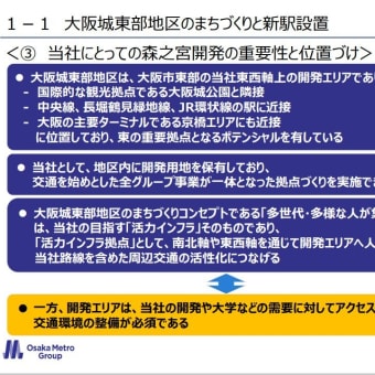 大阪メトロ森ノ宮新駅構想は、森ノ宮地区へ霞ヶ関の中央官庁が移転する計画の証拠