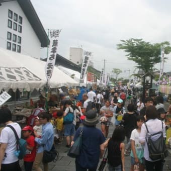 熱い一日が終わり・・・『えさし蔵まち市』