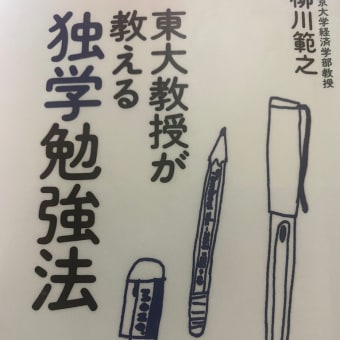 柳川範之著　東大教授が教える　独学勉強法