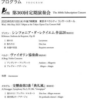 2829-　ブリテン　ベルク　オネゲル　山根一仁　高関健　東京シティ・フィル　2023.5.10