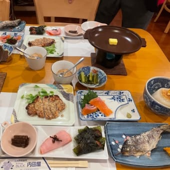 野沢温泉内田屋さんの夕食はボリューム満点