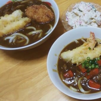 牛筋カレーうどんは、めっちゃ美味しかった