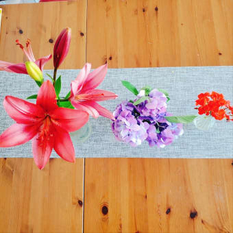 花を飾る