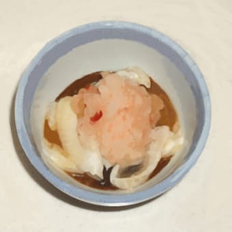 孤独のグルメを見て、「えんがわポン酢」を作りました