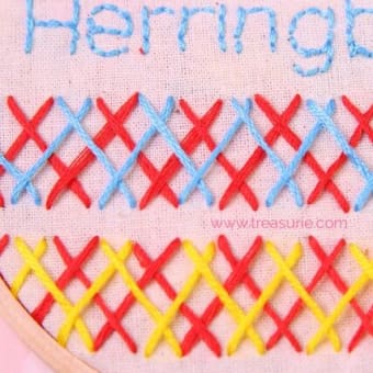 Double Herringbone Stitch | Embroidery Tutorial