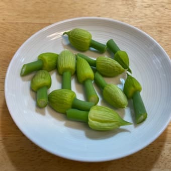東京の姉に頼まれた物｜ネギ坊主の天ぷら