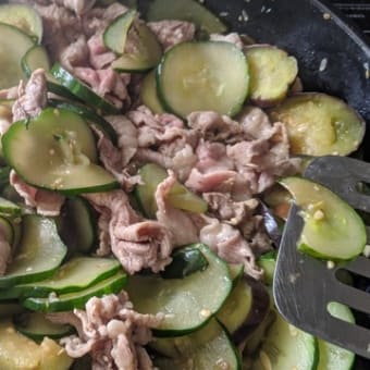 【作り置きレシピ】夏野菜の豚肉炒めを食ったッピ