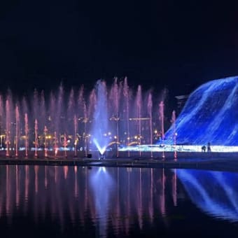 ハウステンボス　夜の噴水ショー