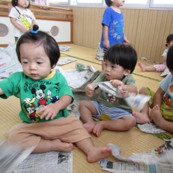 新聞紙あそび☆