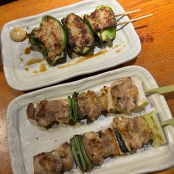 焼き鳥屋に飲みに行ってました　2024年6月6日