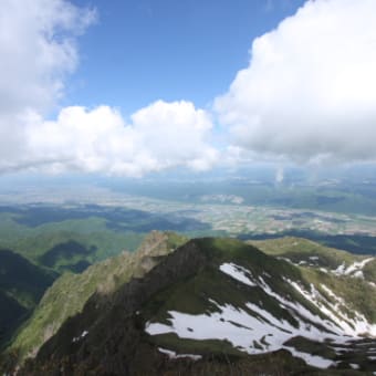 残雪期の芦別岳