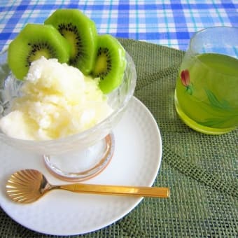 混ぜて 冷やすだけのアイス♪