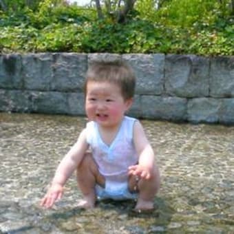 慶徳公園で水遊び♪