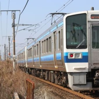 岡山の列車（213系普通列車）