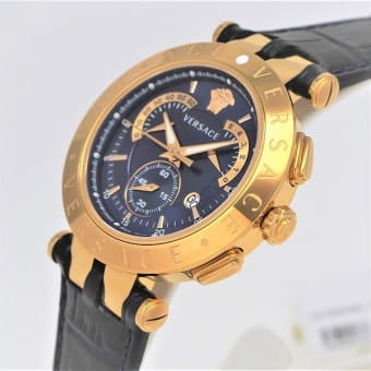 『一発勝負!!』『カットした革は戻らない!!』 VERQ00320 #VERSACE #ヴェルサーチ #Vレース #革ベルト #革バンド #加工 #修理 #交換 #新潟県 #柏崎市 #岸本時計店 