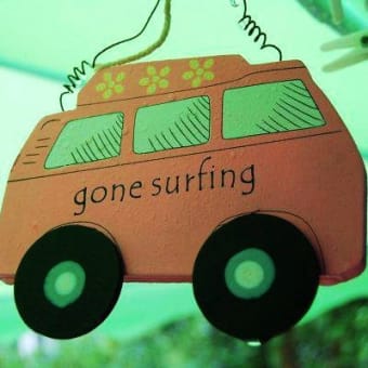 Gone surfing
