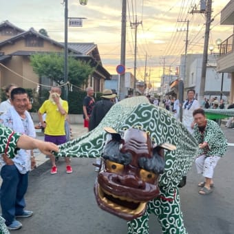 江戸崎祇園祭３日目田宿町獅子