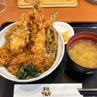 天丼 てんや＠福山市「たれづけ大江戸天丼」
