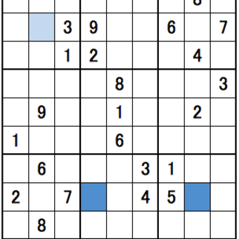 数独：朝日新聞2013年12月7日★★★☆☆