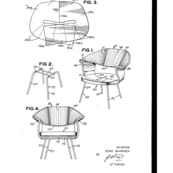 エーロ・サーリネン ウームチェア 特許 US2606601 ◆