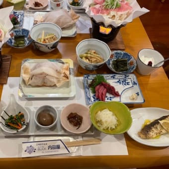 野沢温泉内田屋さんの夕食はボリューム満点