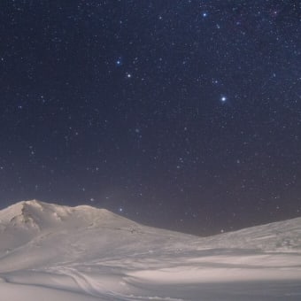 旭岳冬の星景