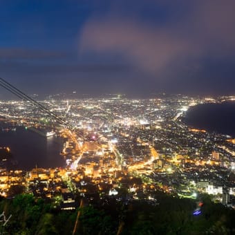 ２日続けての函館山夜景